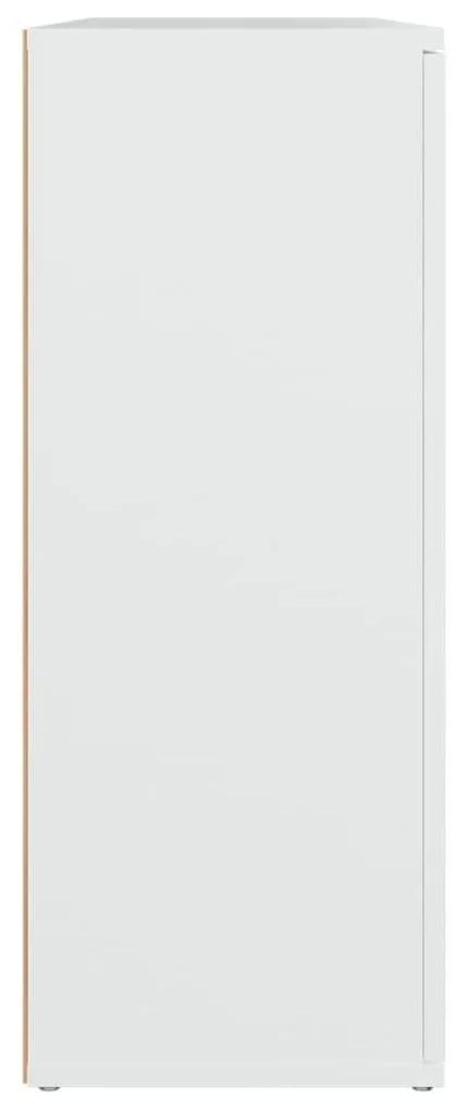 Ντουλάπι Λευκό 91 x 29,5 x 75 εκ. από Επεξεργασμένο Ξύλο - Λευκό