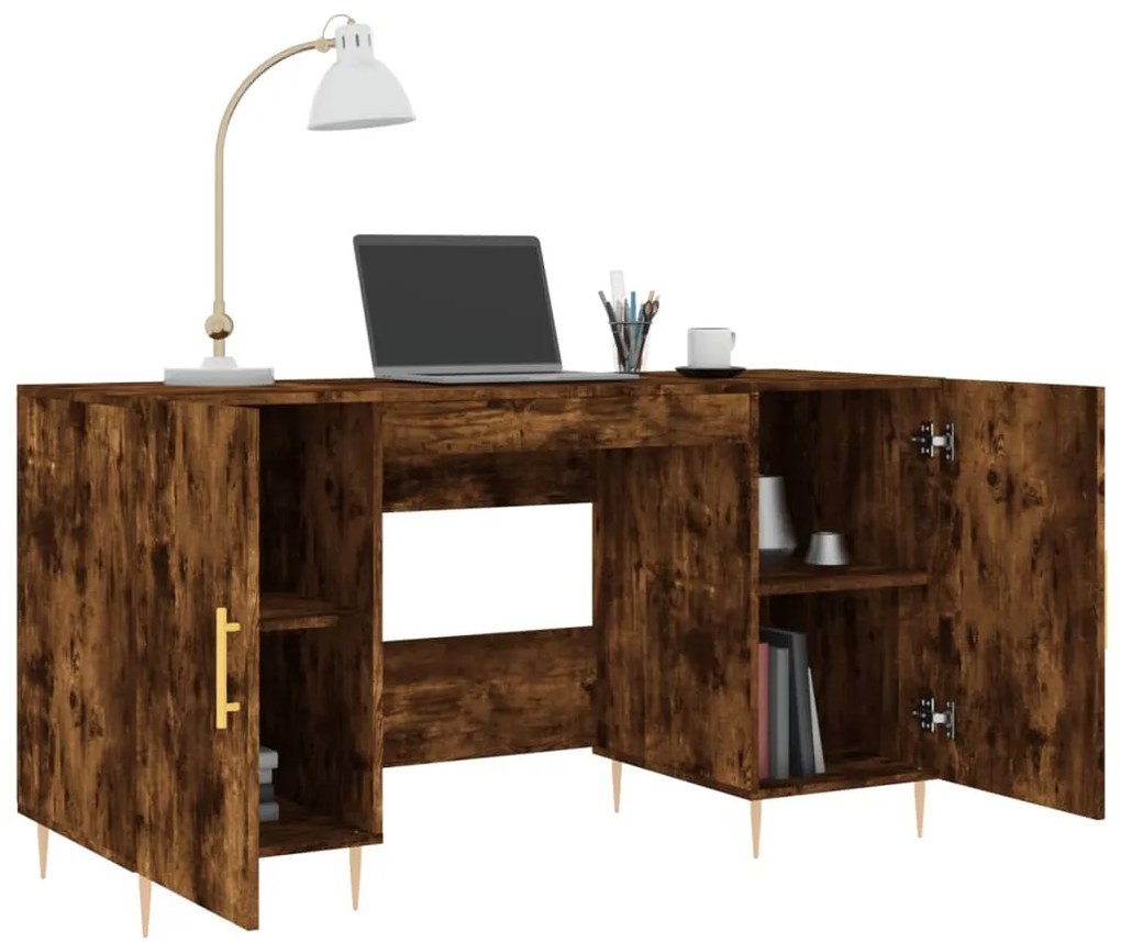 vidaXL Γραφείο Καπνιστή Δρυς 140 x 50 x 75 εκ. από Επεξεργασμένο Ξύλο