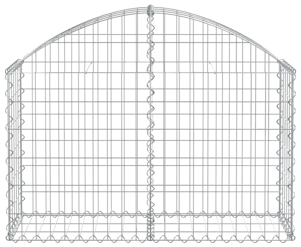 vidaXL Συρματοκιβώτιο Τοξωτό 100x30x60/80εκ. από Γαλβανισμένο Χάλυβα