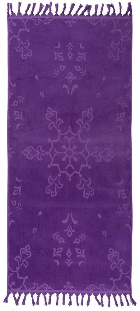 Πετσέτα Θαλάσσης Caprice Purple Nef-Nef Beach 80x160cm 100% Βαμβάκι
