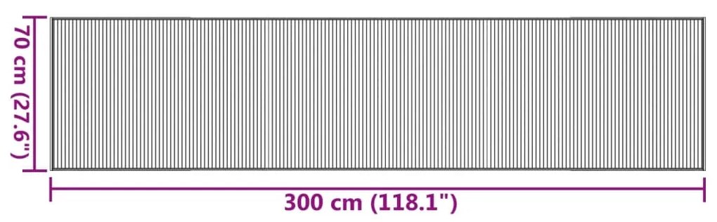 ΧΑΛΙ ΟΡΘΟΓΩΝΙΟ ΜΑΥΡΟ 70 X 300 ΕΚ. ΜΠΑΜΠΟΥ 376876