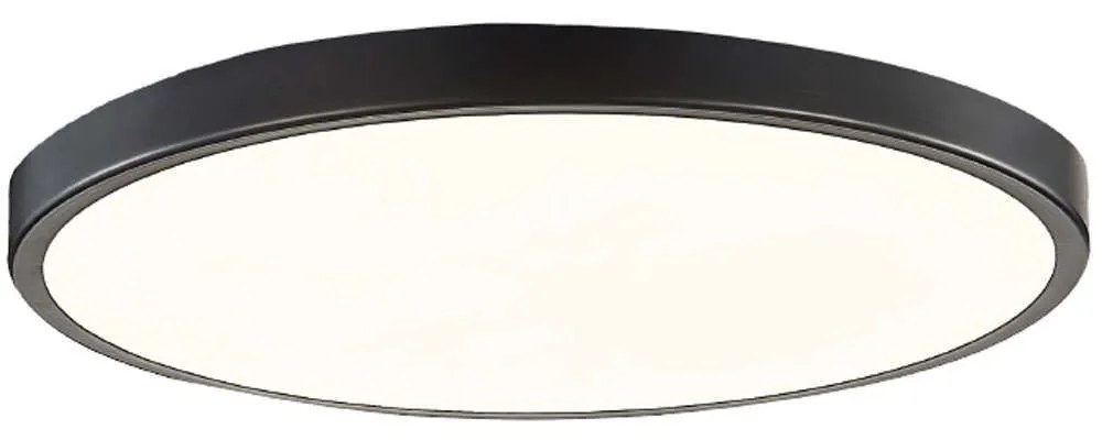 Φωτιστικό Οροφής - Πλαφονιέρα 42035-A-Black Φ80x5cm Led 12000lm 150W Black Inlight