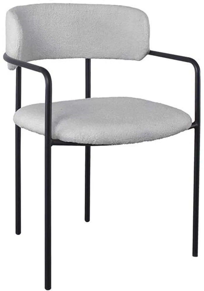 Πολυθρόνα Gillan ΕΜ787,2 54x54x81cm Grey-Black Metal, Fabric
