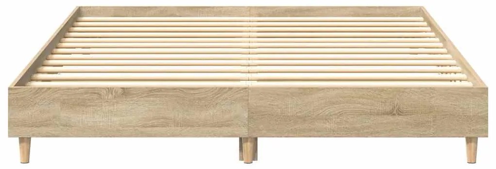 vidaXL Πλαίσιο Κρεβατιού Χωρ. Στρώμα Sonoma Δρυς 140x200εκ. Επ. Ξύλο