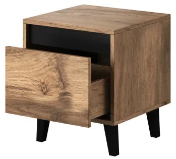 night cabinet NORD votan oak/antracyt DIOMMI CAMA-NORD-DWO/ANT-SZAFKA NOCNA