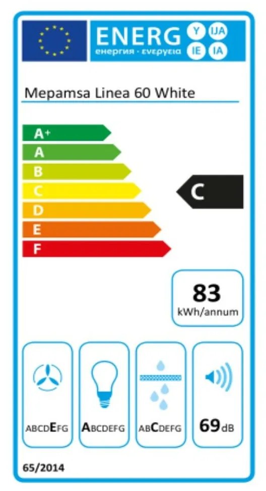 Συμβατικός Απορροφητήρας Mepamsa 140 W Λευκό