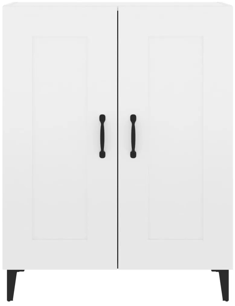 vidaXL Ντουλάπι Γυαλιστερό Λευκό 69,5x34x90 εκ. Επεξεργασμένο Ξύλο