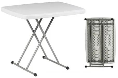 BLOW τραπέζι Catering Πτυσσόμενο Άσπρο/Ρυθμ.ύψους 75x50xH54/62/74 cm ΕΟ177