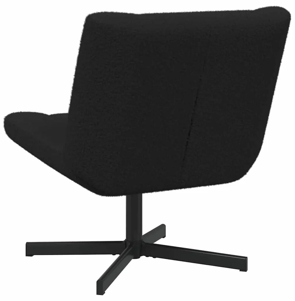 vidaXL Περιστρεφόμενη καρέκλα Μαύρο 63 x 75 x 76 εκ ύφασμα