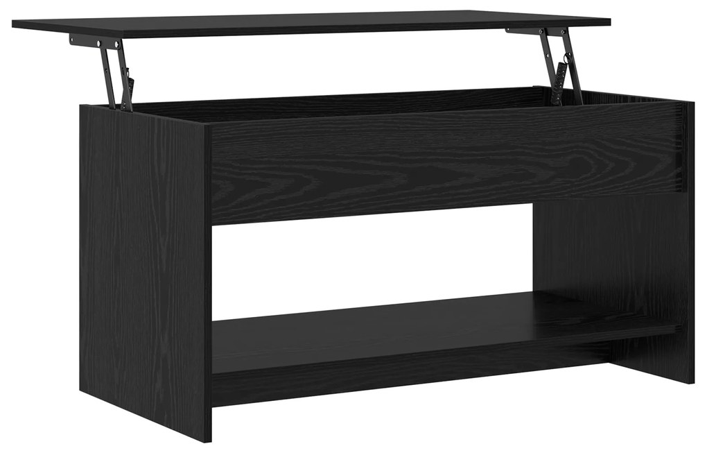 vidaXL Τραπεζάκι σαλονιού Μαύρη δρυς 102 x 50 x 52.5 cm