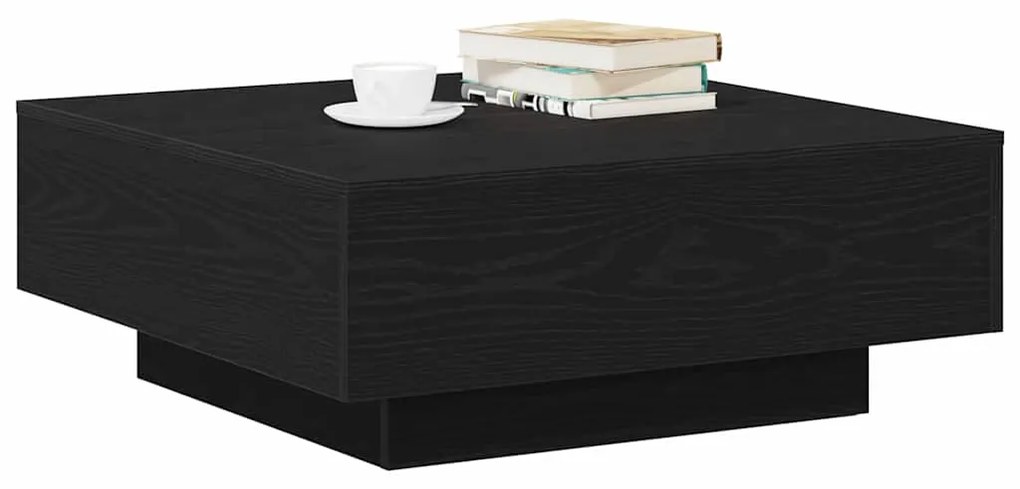 vidaXL Τραπεζάκι σαλονιού Μαύρη δρυς 80 x 80 x 31 cm