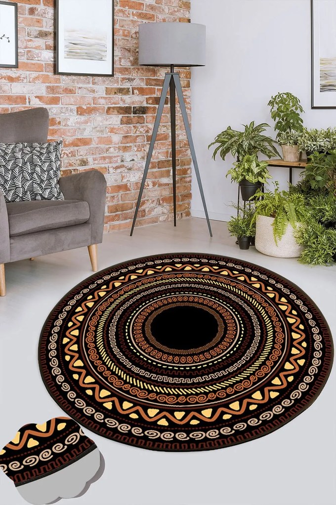 Χαλί Mistik Mandala 286CHL7078 Multi Conceptum Hypnose 100X100cm Round