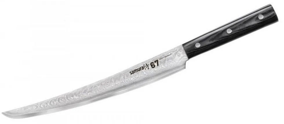 Μαχαίρι Τεμαχισμού Tanto Damascus 67 SD67-0046MT 23cm Black Samura Stainless Steel
