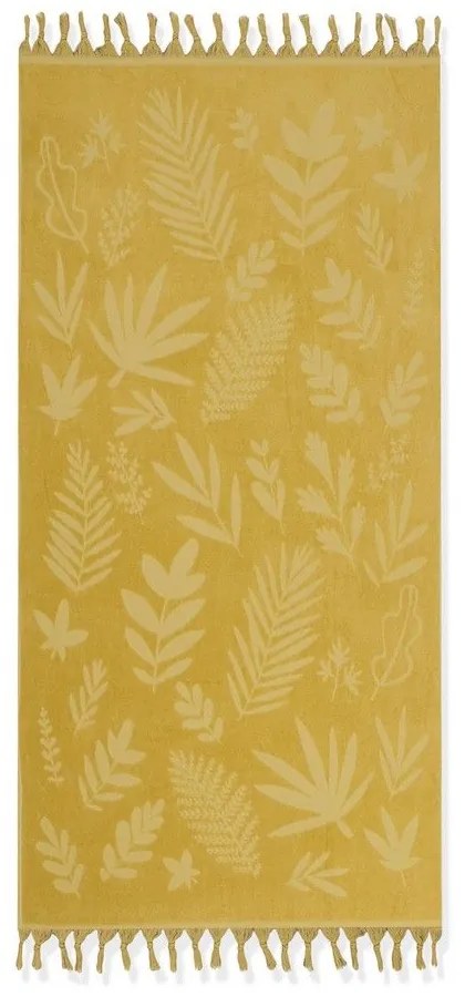 Πετσέτα Θαλάσσης Tropicana Yellow Nef-Nef Θαλάσσης 80x160cm 100% Cotton