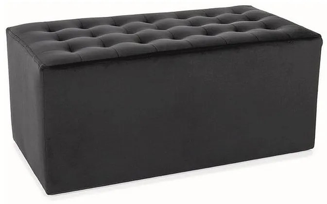 PUF LORI 2 VELVET CZARNY BLUVEL 19