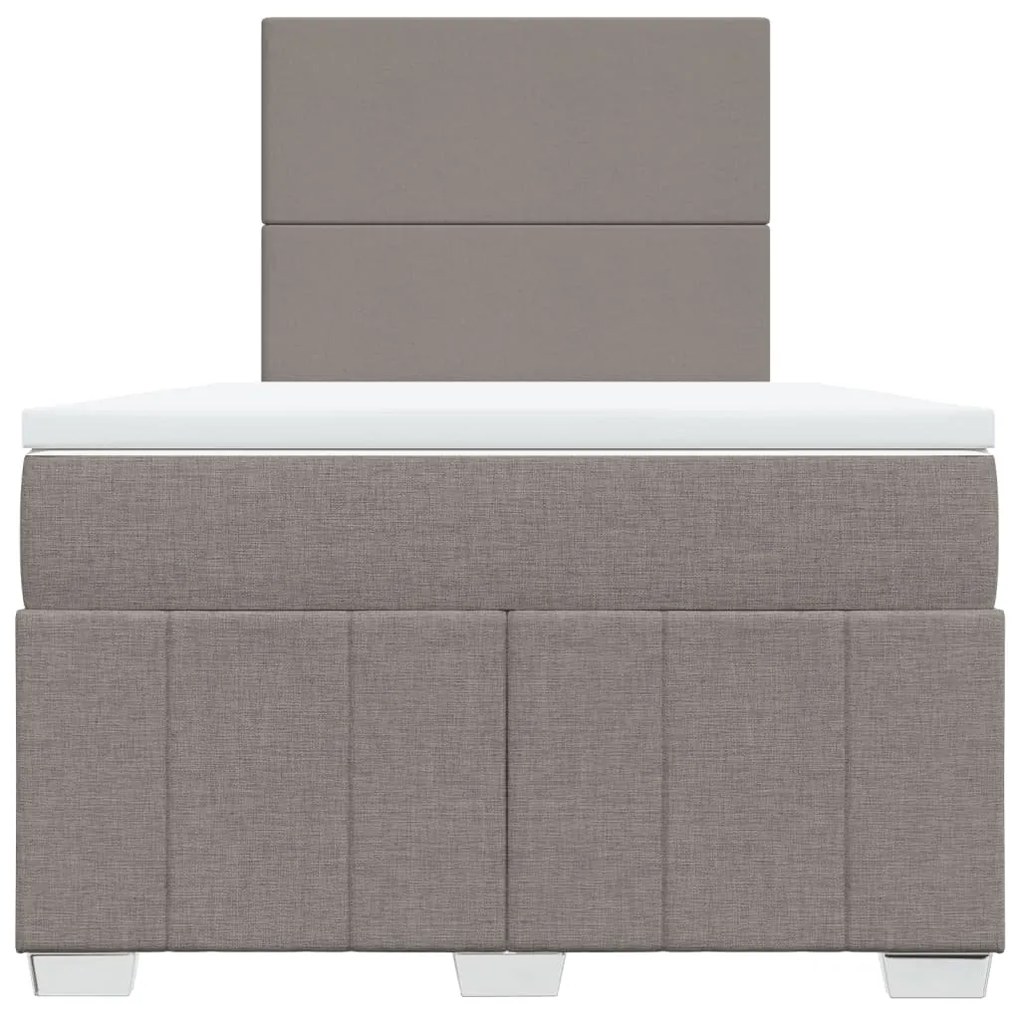 ΚΡΕΒΑΤΙ BOXSPRING ΜΕ ΣΤΡΩΜΑ TAUPE 120X200 ΕΚ. ΥΦΑΣΜΑΤΙΝΟ 3293932