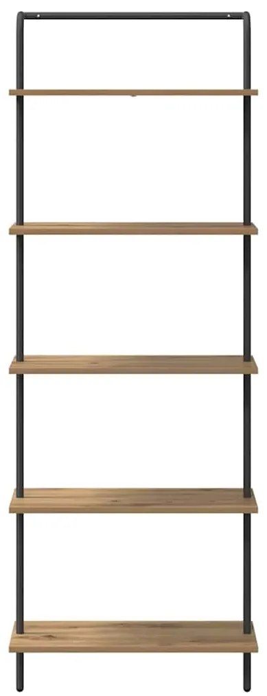 vidaXL Ράφι Βιβλίων artisan δρυς 60 x 24 x 168 εκ. Επεξεργασμένο ξύλο