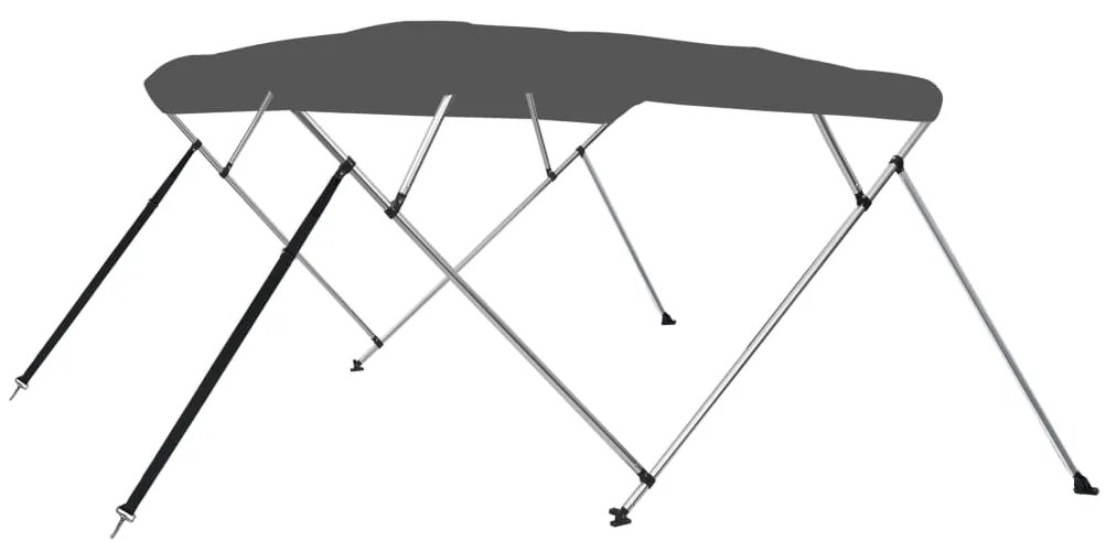 vidaXL Τέντα Σκάφους με 4 Αψίδες Ανθρακί 243x196x137 εκ.