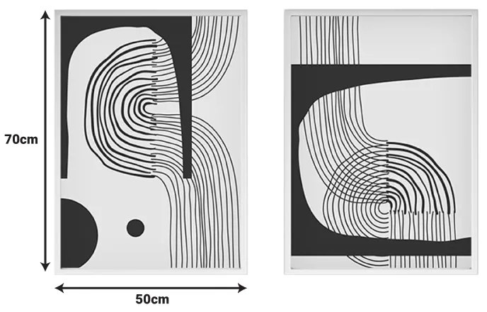 Πίνακας σε καμβά Bajou pakoworld δίπτυχος με ψηφιακή εκτύπωση 50x3x70εκ