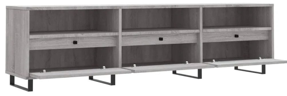 vidaXL Έπιπλο Τηλεόρασης Γκρι Sonoma 150x30x44,5 εκ. από Επεξεργ. Ξύλο