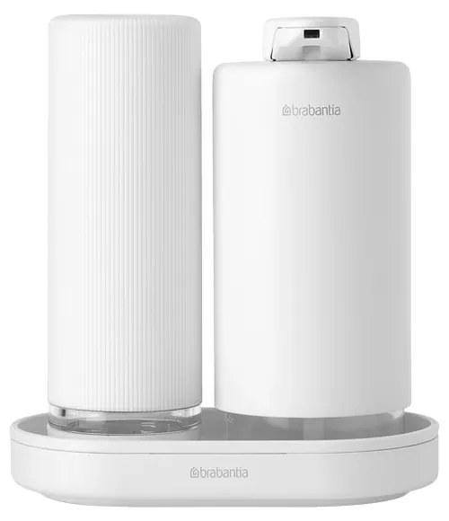 Brabantia 1008505 Επαγγελματική Σαπουνοθήκη Κρεμοσάπουνου 2x200ml Λευκό