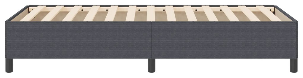 vidaXL Κρεβάτι Γκρι 100x200 εκ από Κορδορά