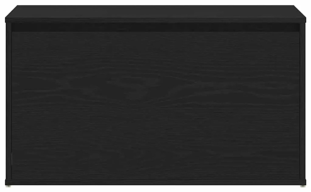 vidaXL Παγκάκι Χαλωρίου Μαύρη Οξυά 80 x 40 x 45 εκ. Επεξεργασμένο ξύλο