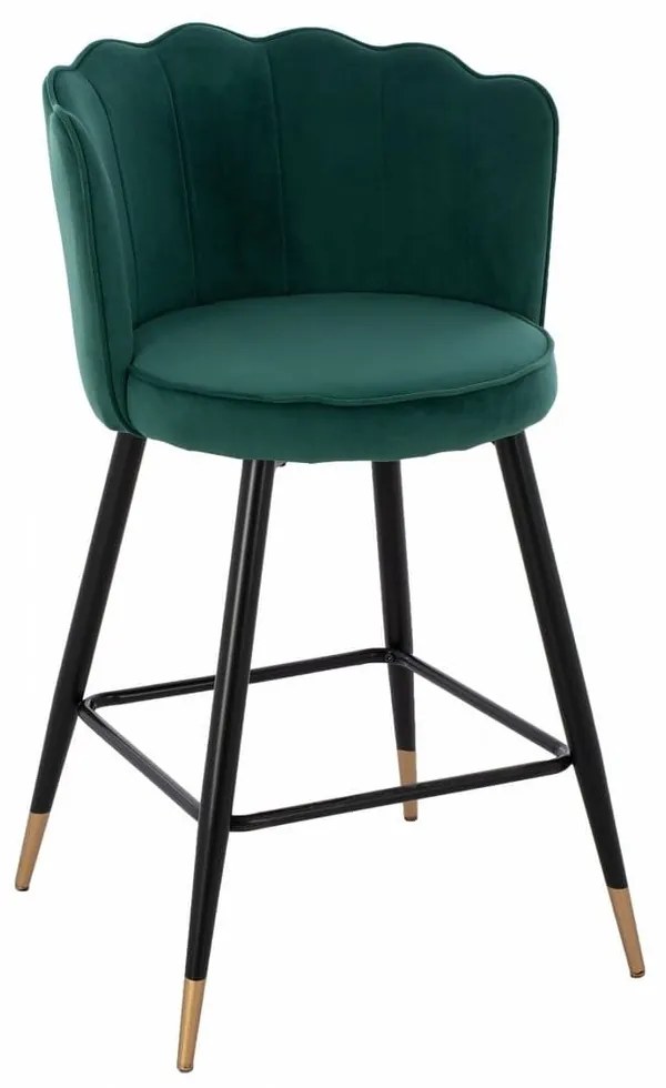 Σκαμπό Bar Μεσαίου Ύψους Vesna HM8736.03 50x50x90cm Pine Velvet, Metal