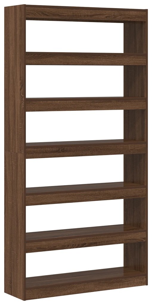 vidaXL Βιβλιοθήκη Καφέ 100 x 30 x 198 εκ. Επεξεργασμένο ξύλο