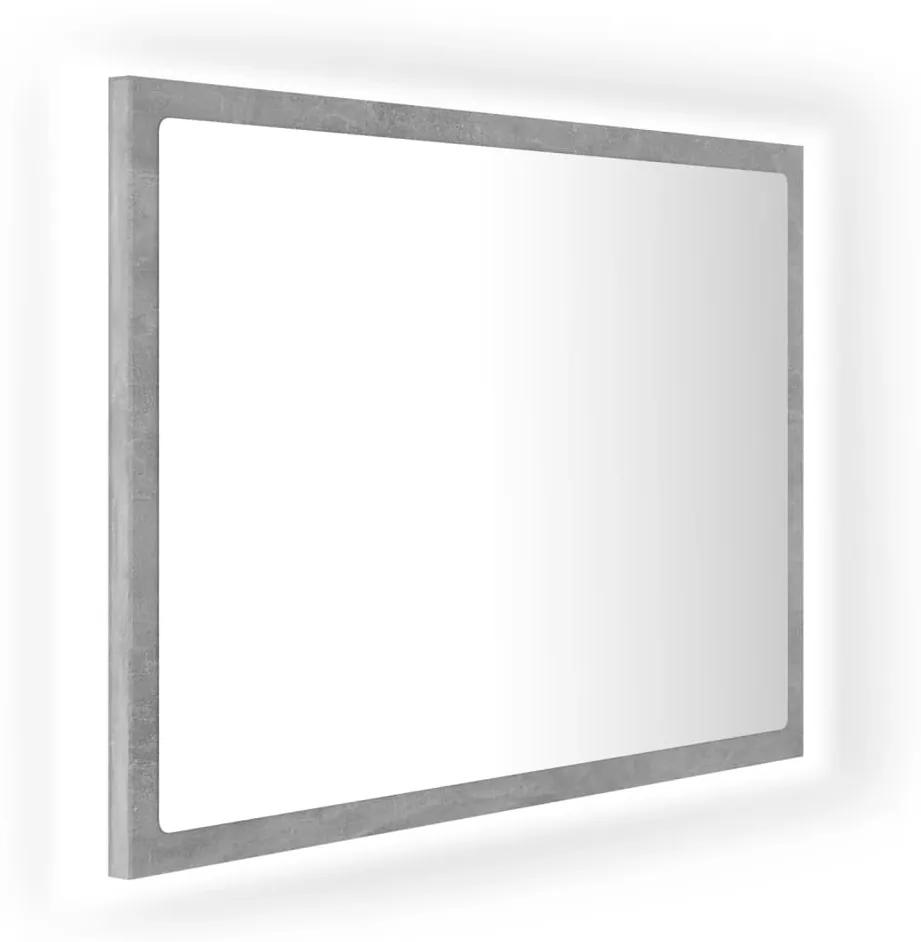 vidaXL Καθρέφτης Μπάνιου Γκρι Σκυροδέματος 60x8,5x37 εκ. Ακρυλικός
