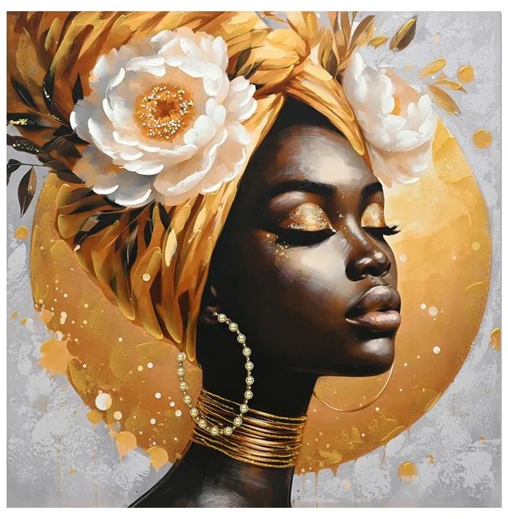 Πίνακας σε Καμβά Giara Inart 100x3x100εκ. 100x3x100 εκ.