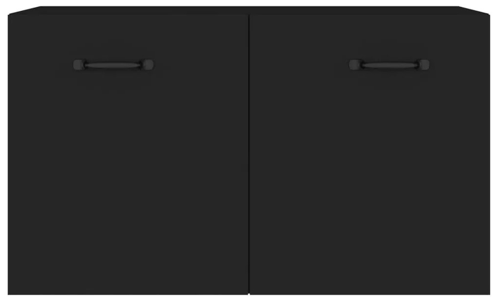 vidaXL Ντουλάπι Τοίχου Μαύρο 60x36,5x35 εκ. από Επεξεργασμένο Ξύλο