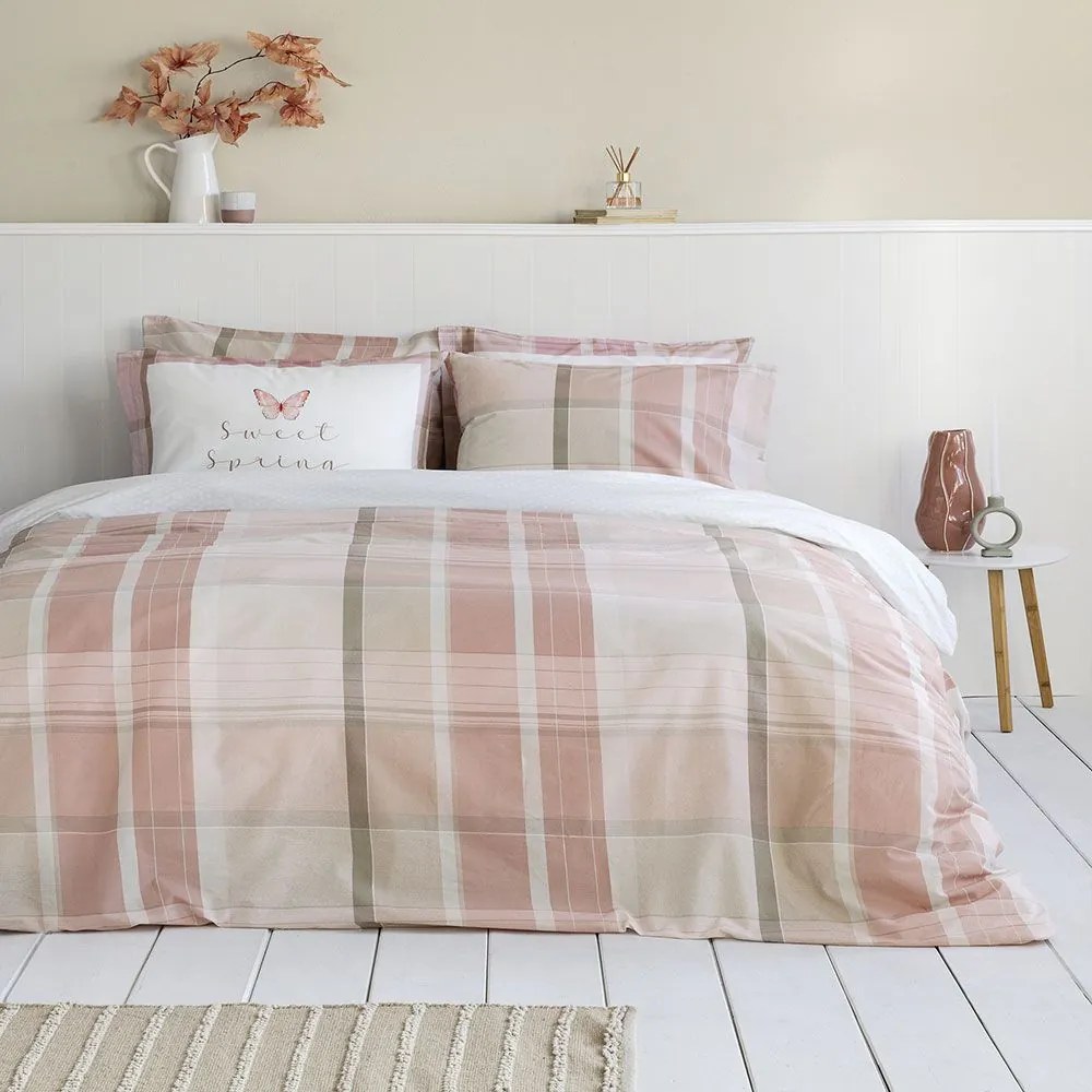 Σεντόνια Sweet Spring Με Λάστιχο (Σετ 3τμχ) Coral Nima Μονό 180x232cm 100% Cotton