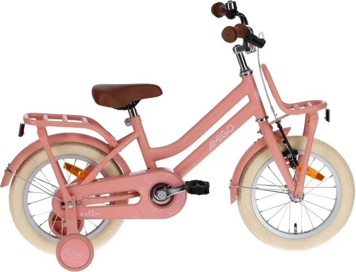 Bella 14 Inch Girls Coaster Brake SalmonAMIGO