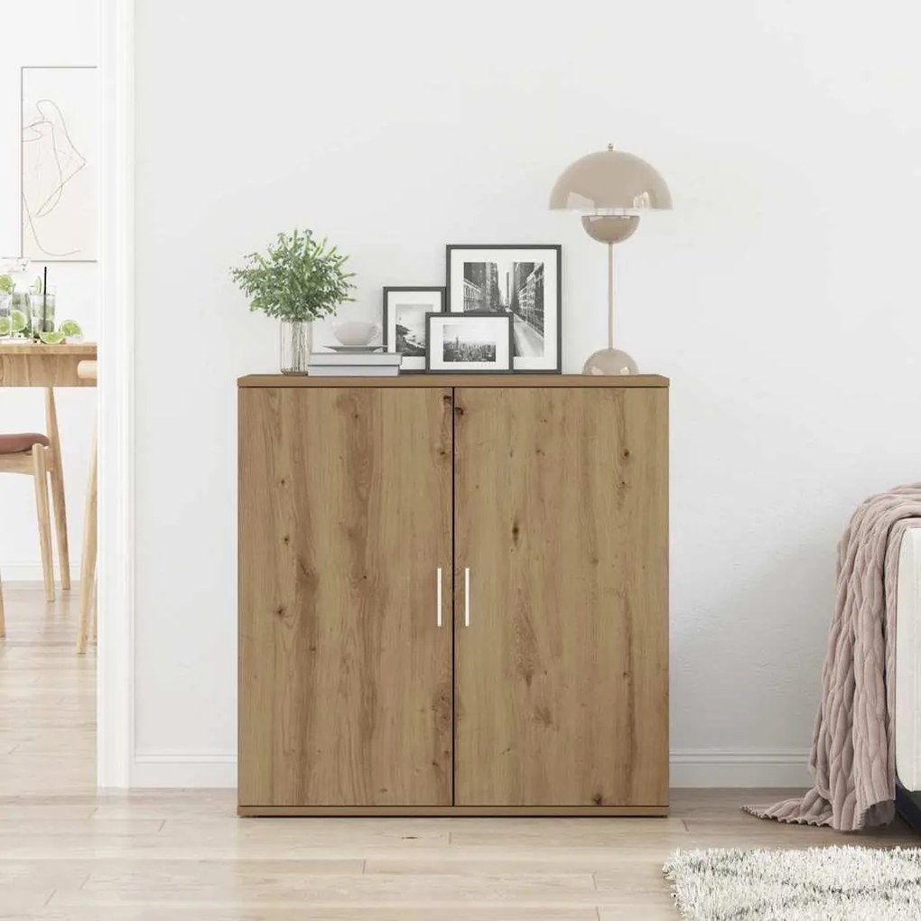 vidaXL Πλαϊνό γραφείο artisan δρυς 79 x 38 x 80 εκ. Επεξεργασμένο ξύλο
