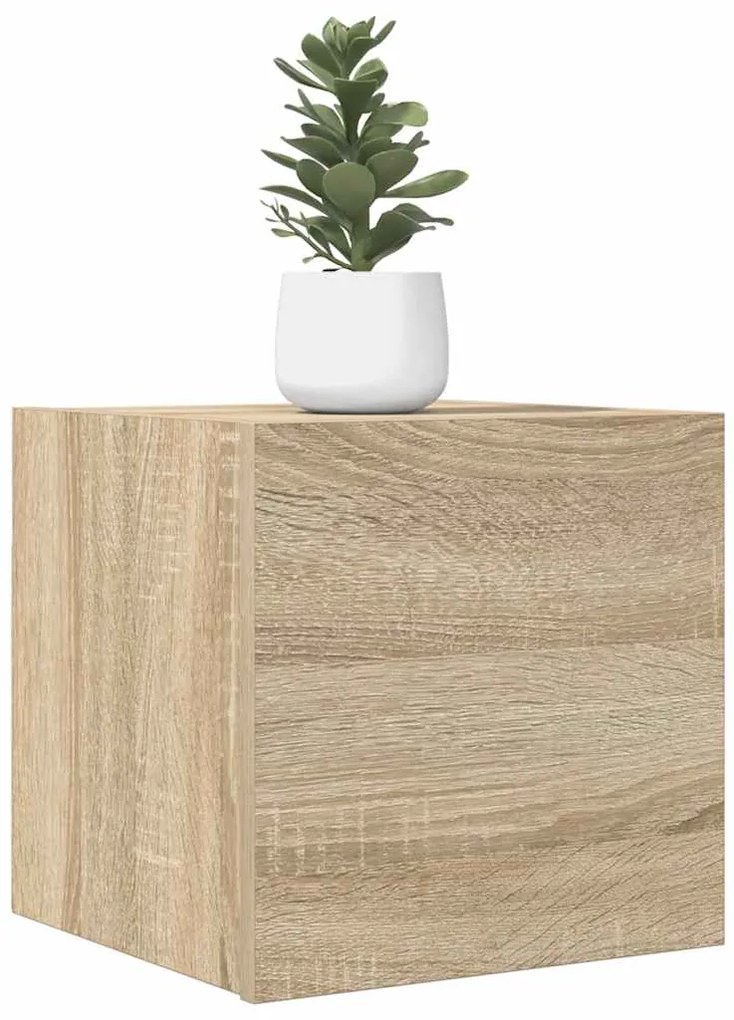 vidaXL Έπιπλο Τηλεόρασης Κρεμαστό Sonoma Δρυς 30,5 x 30 x 30 εκ.