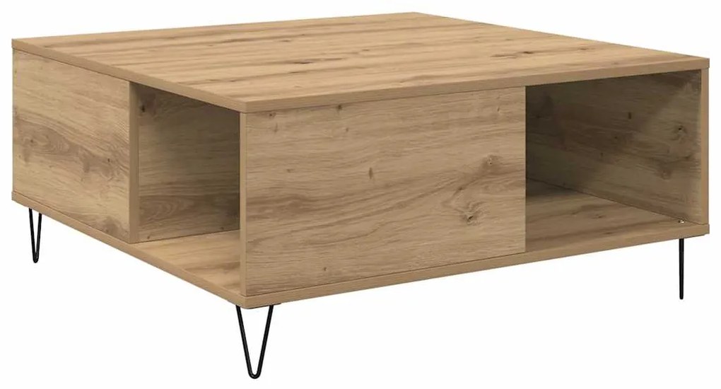 vidaXL Τραπεζάκι σαλονιού artisan δρυς 80 x 80 x 36.5 εκ