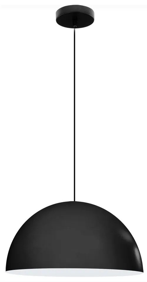 Φωτιστικό Οροφής Κρεμαστό 09830-04 D50cm 1xE27 Black Luma