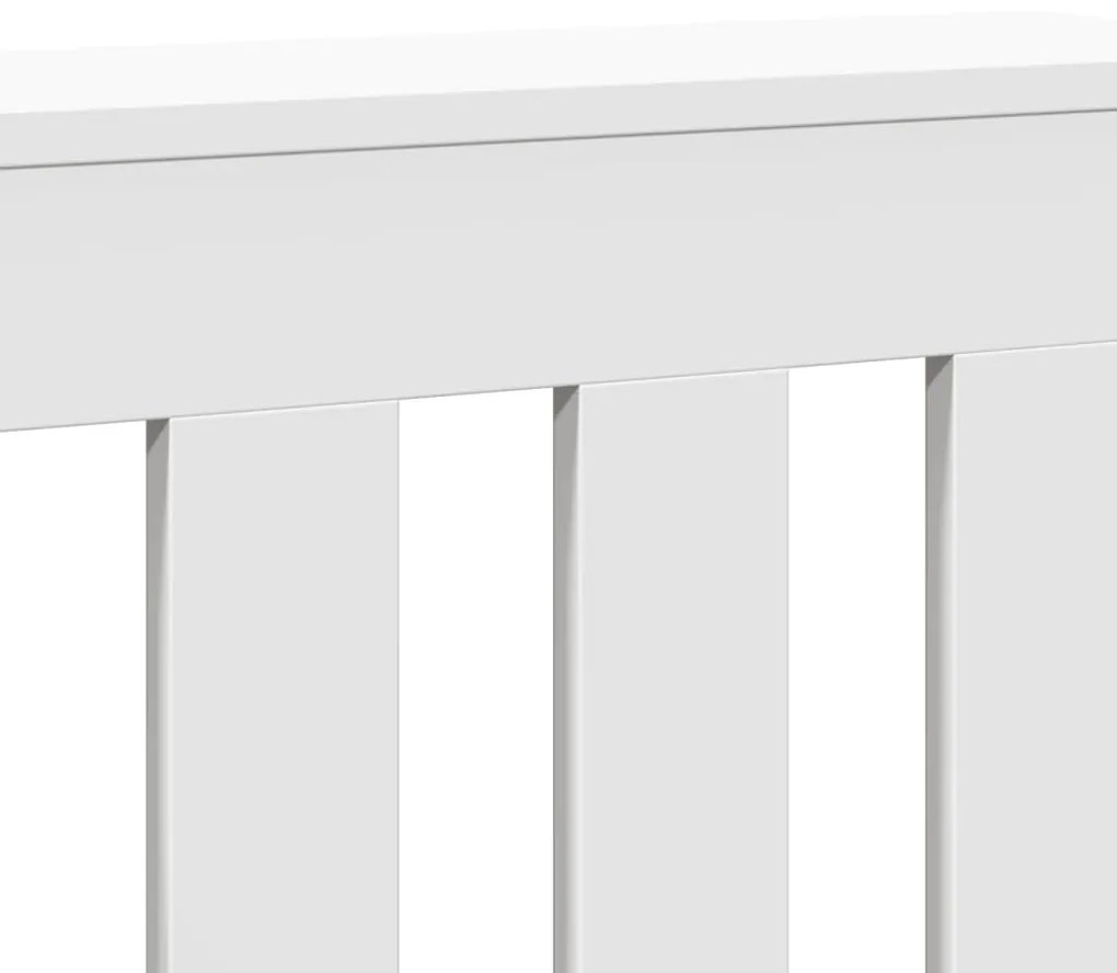 vidaXL Κάλυμμα Καλοριφέρ Λευκό 104x20x82 εκ. από Επεξεργασμένο Ξύλο