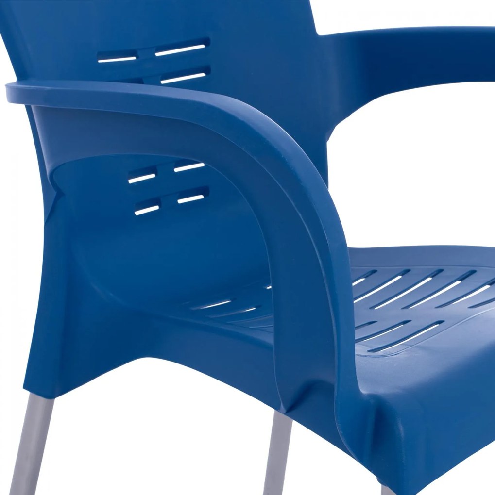 ΠΟΛΥΘΡΟΝΑ ΠΟΛΥΠΡΟΠΥΛΕΝΙΟΥ RECYCLED KAREK  ΜΠΛΕ ΧΡΩΜΑ 59x58x81Y 59x58x81 εκ.