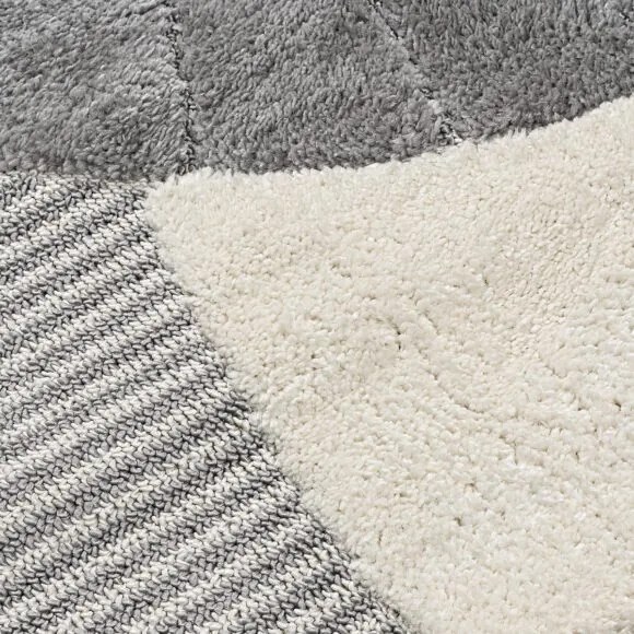 Beauty Home Ροτόντα Loop Art 9556 133x133 Grey White Γκρι Λευκό