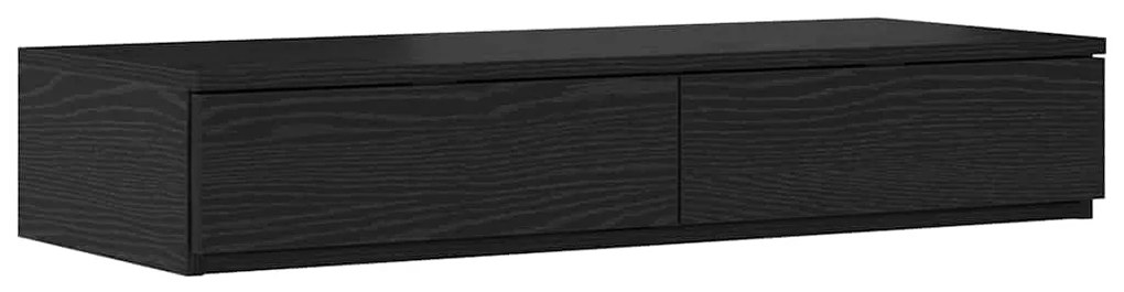 vidaXL Συρτάρια κρεβατιού με συρτάρι Μαύρη Οξυά 100 x 36,5 x 16,5 εκ