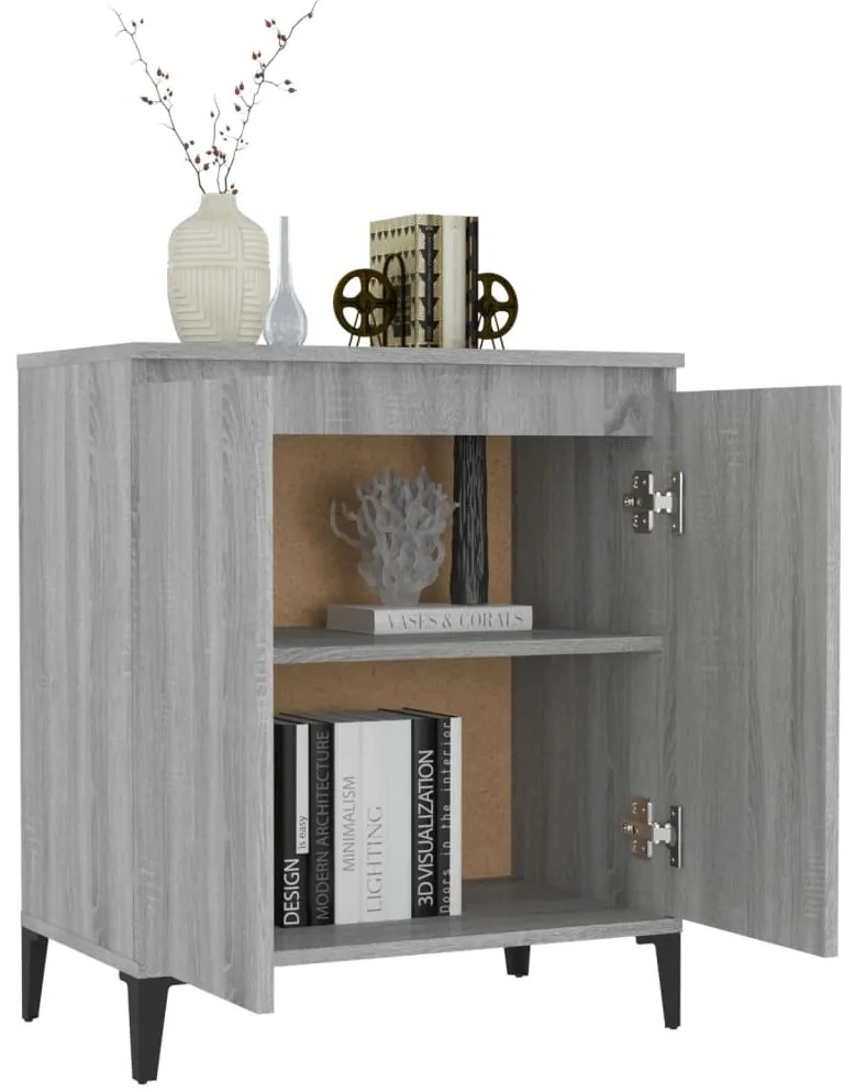 vidaXL Ντουλάπι Γκρι Sonoma 60 x 35 x 70 εκ. από Επεξεργασμένο Ξύλο