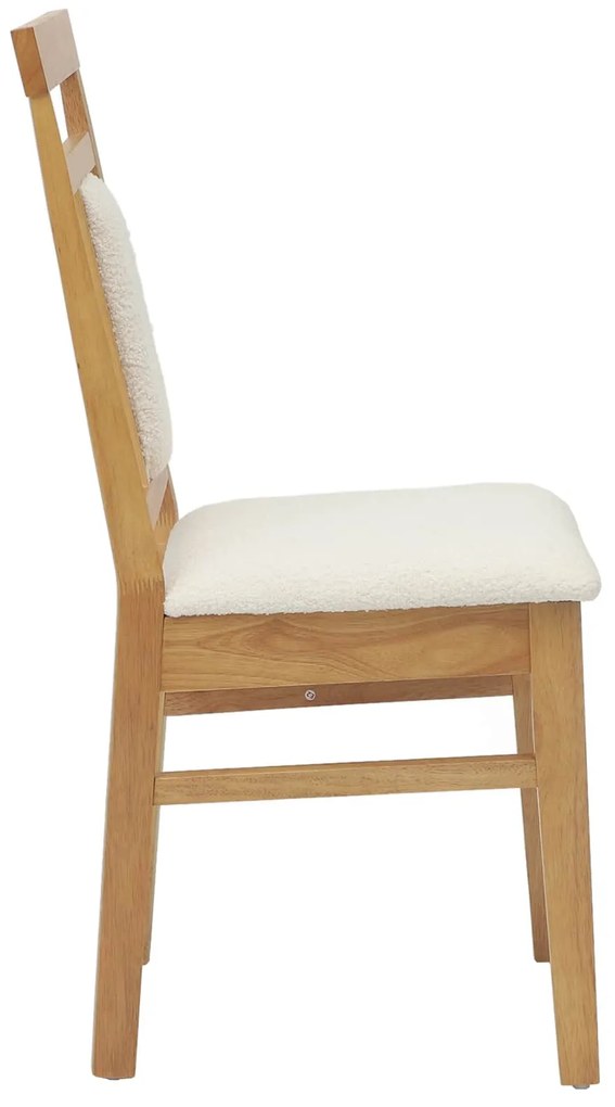 vidaXL Καρέκλα τραπεζαρίας 2 pcs Φυσικό και Ανοιχτό