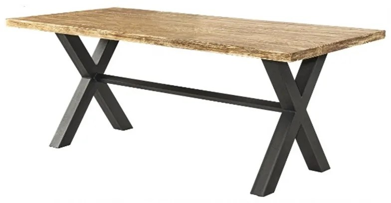 Τραπέζι Κήπου FIR-T-X 02-00-1289 190x90x76cm Anthracite-Oak