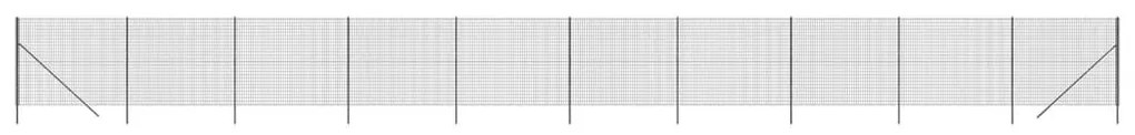 vidaXL Συρματόπλεγμα Περίφραξης Ανθρακί 1,6x25 μ. Γαλβανισμένο Ατσάλι