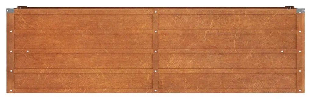 Ζαρντινιέρα Σκουριασμένο 160x40x45 εκ. Ατσάλι Σκληρυθέν Αέρα 151952