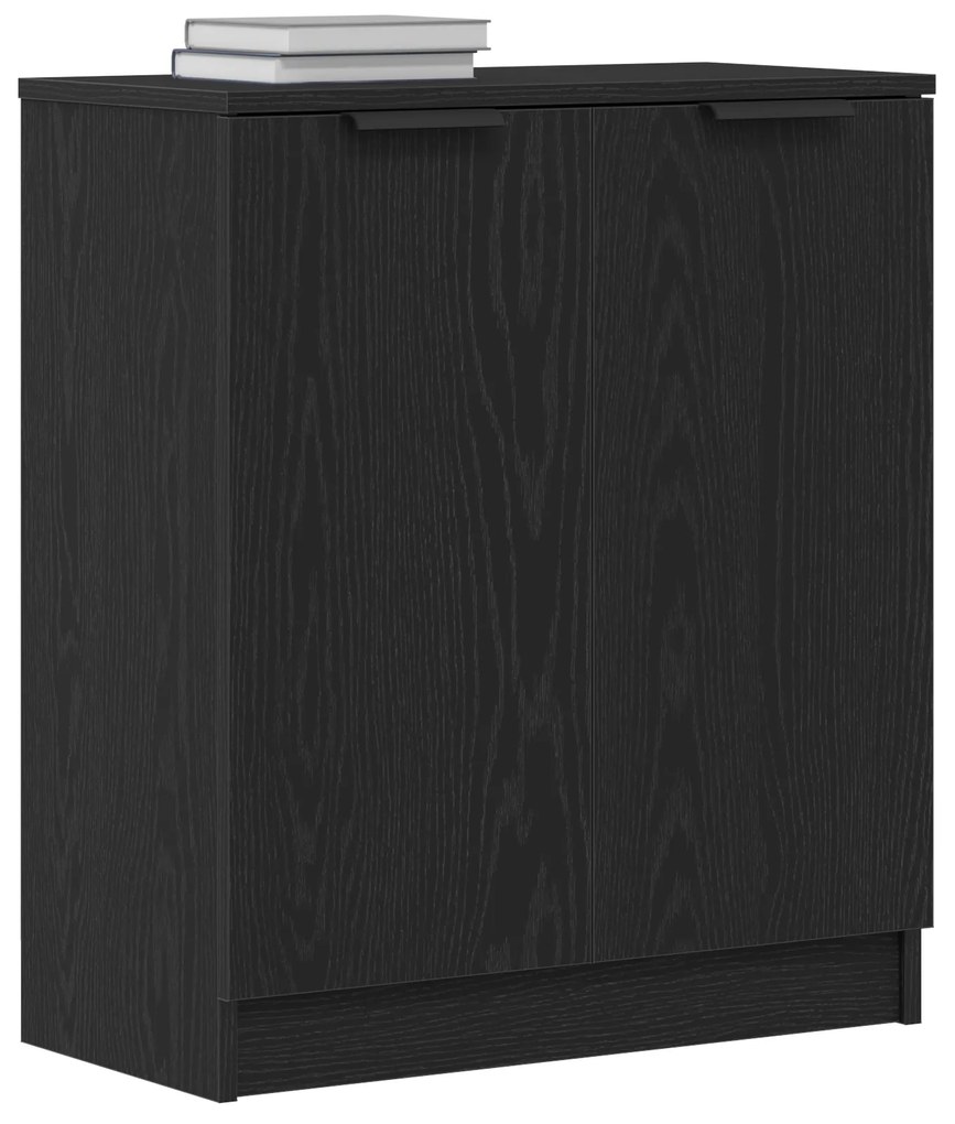 vidaXL Πλευρικό γραφείο Μαύρο Δρυς 60x30x70 εκ Επεξεργασμένο ξύλο