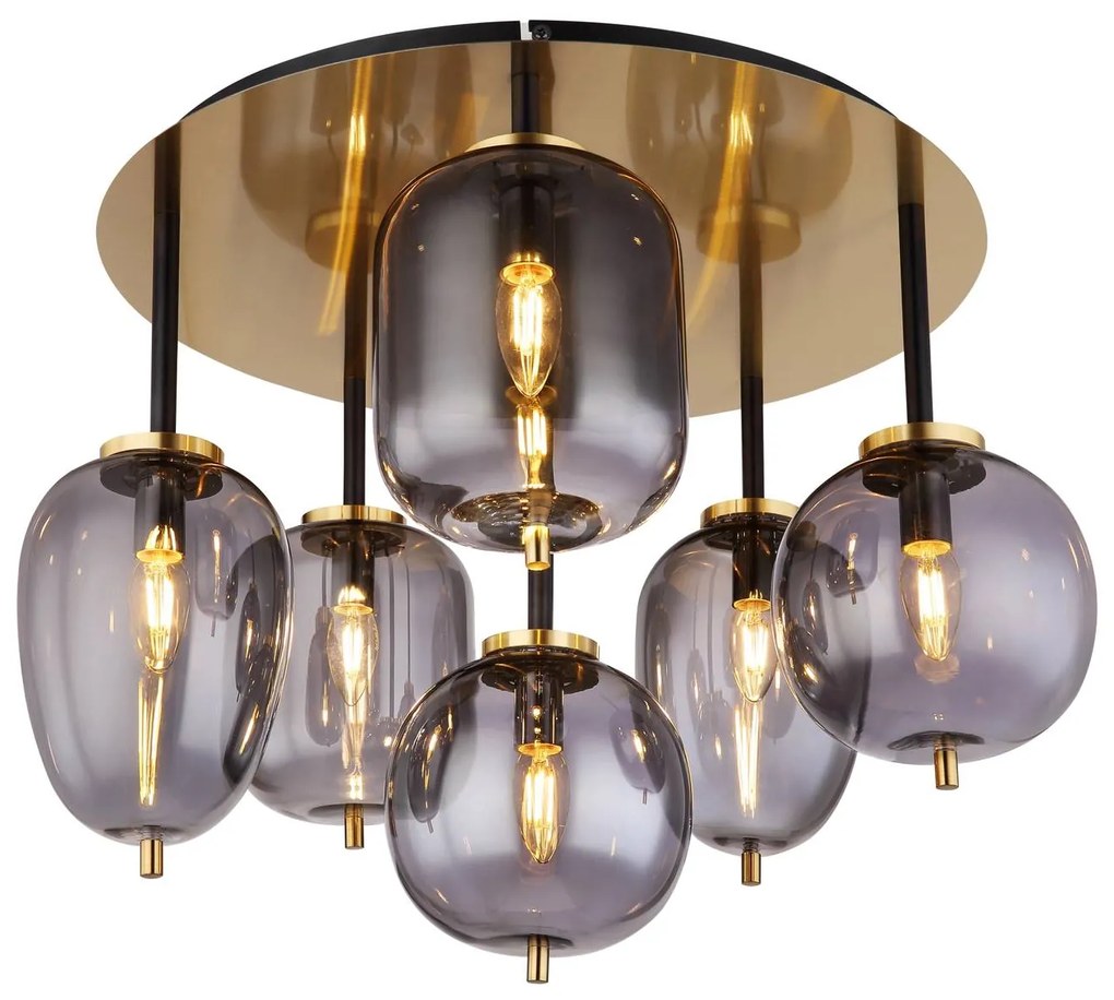 Φωτιστικό Οροφής Globo Lighting BLACKY I 15345-6DMM