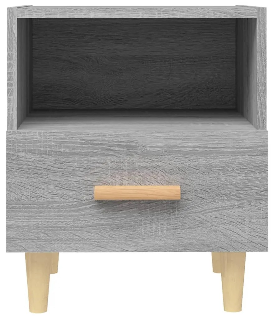 vidaXL Κομοδίνο Γκρι Sonoma 40 x 35 x 47 εκ.